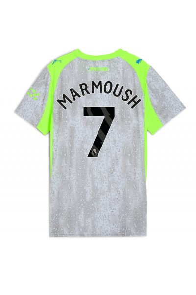 Manchester City Omar Marmoush #7 Jalkapallovaatteet Naisten Kolmaspaita 2025-26 Lyhythihainen Manchester City Omar Marmoush #7 Jalkapallovaatteet Naisten Kolmaspaita 2025-26 Lyhythihainen